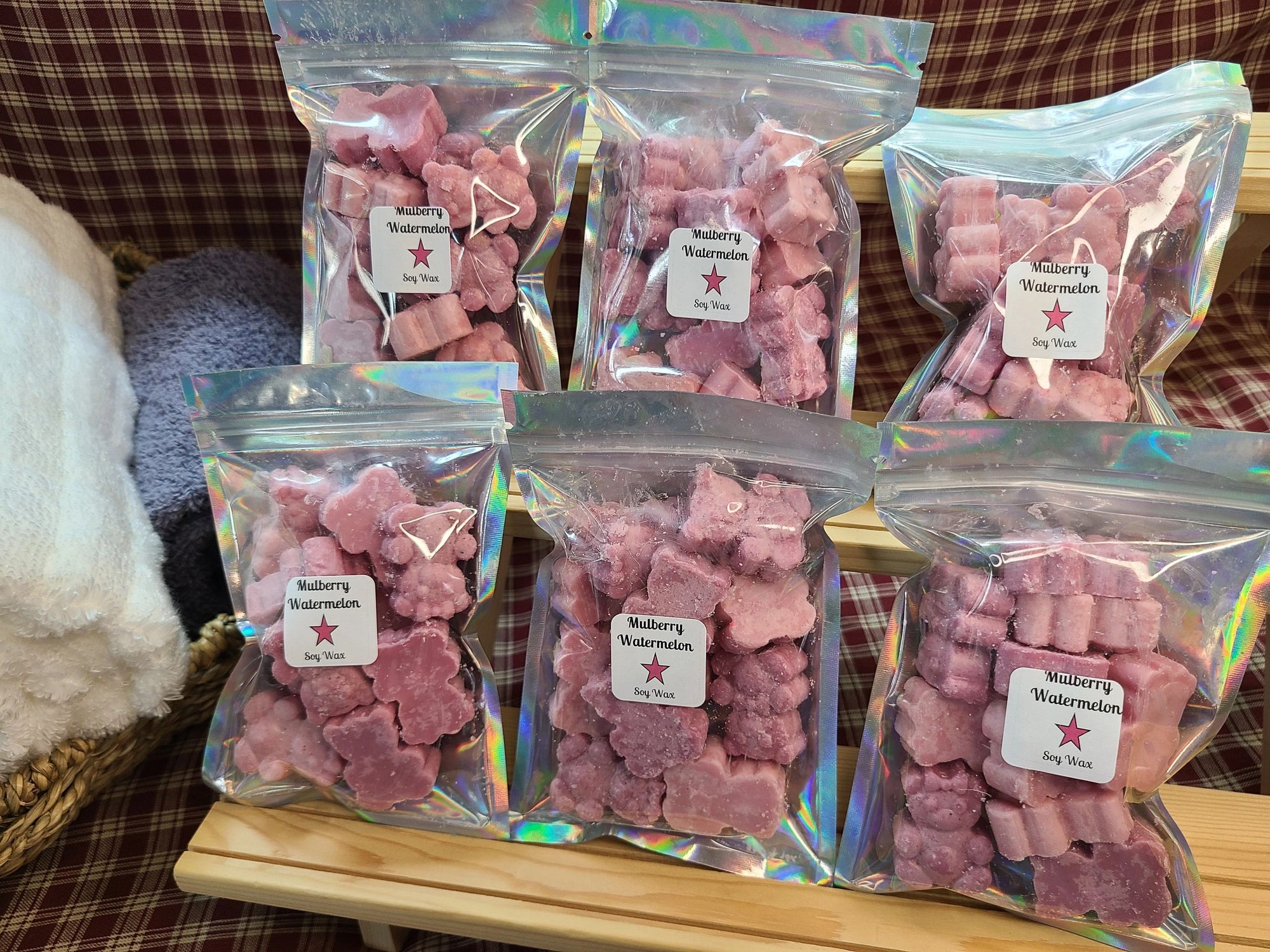 Mulberry Watermelon Bears | Soy Wax Melts - Reid Street Soap Co, LLC