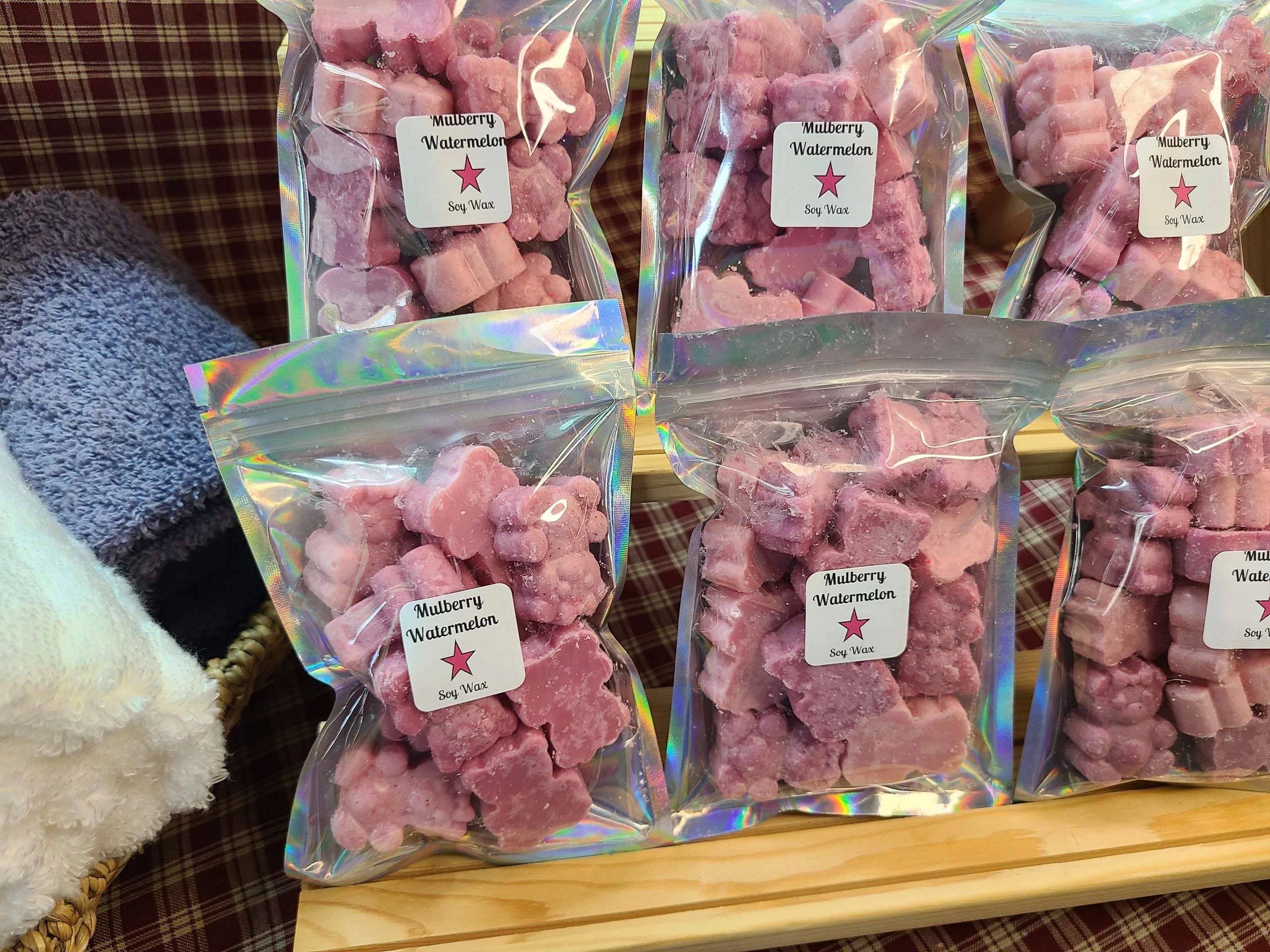 Mulberry Watermelon Bears | Soy Wax Melts - Reid Street Soap Co, LLC