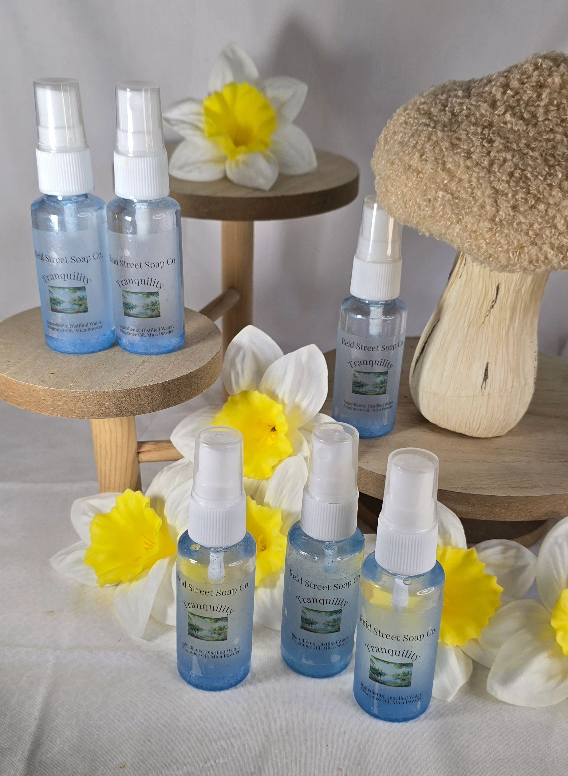 Tranquility Body Spray - Sky Blue Mist for a Refreshing Spa Experience - Reid Street Soap Co, LLC