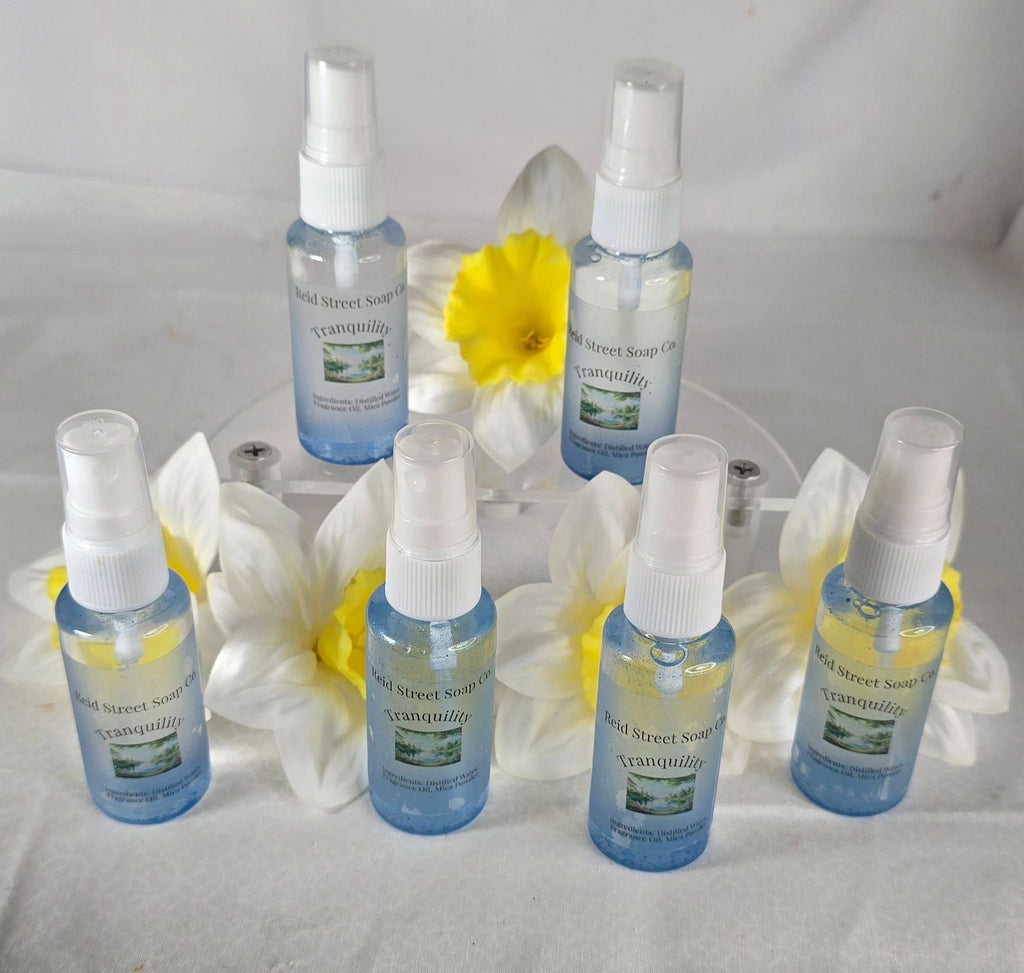 Tranquility Body Spray - Sky Blue Mist for a Refreshing Spa Experience - Reid Street Soap Co, LLC