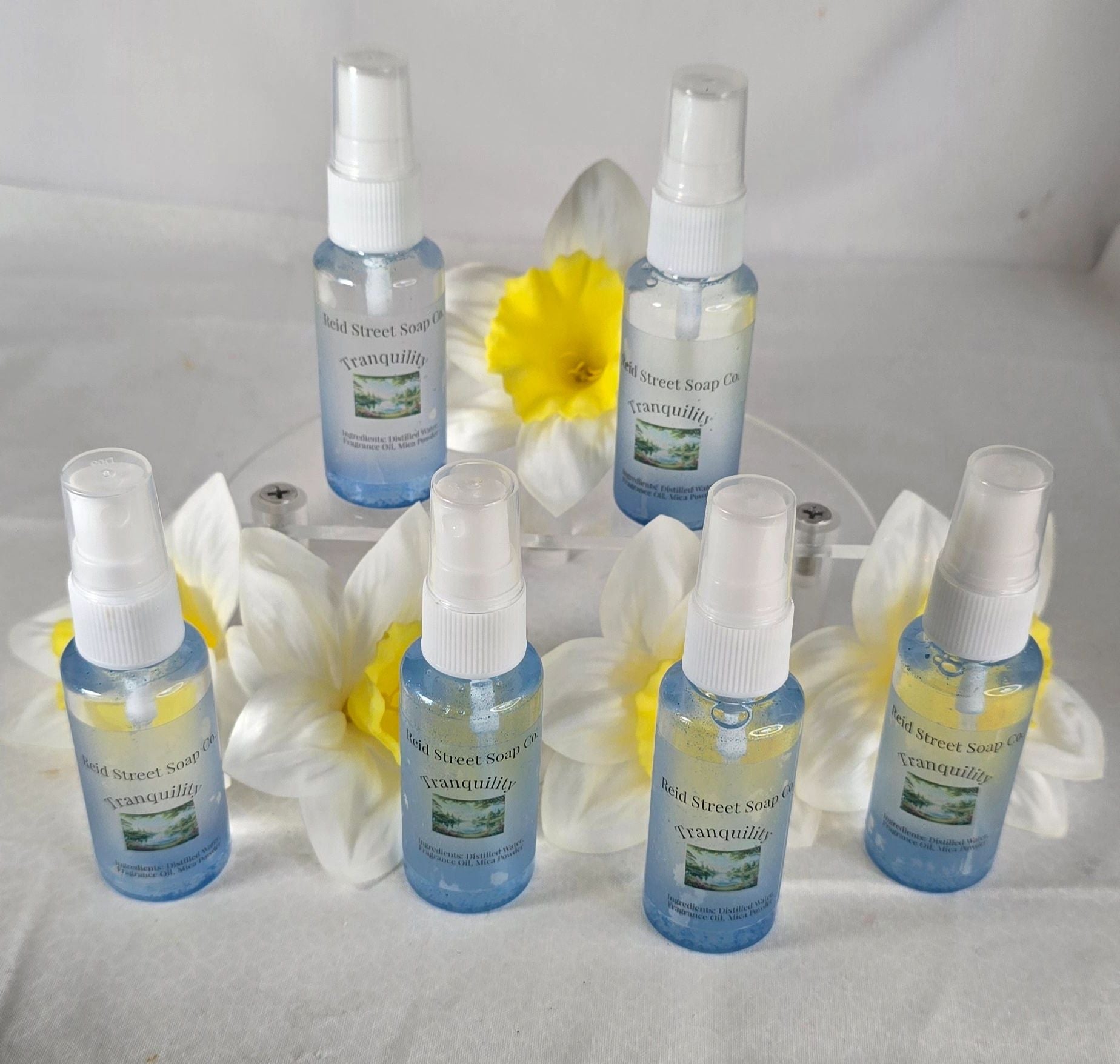 Tranquility Body Spray - Sky Blue Mist for a Refreshing Spa Experience - Reid Street Soap Co, LLC