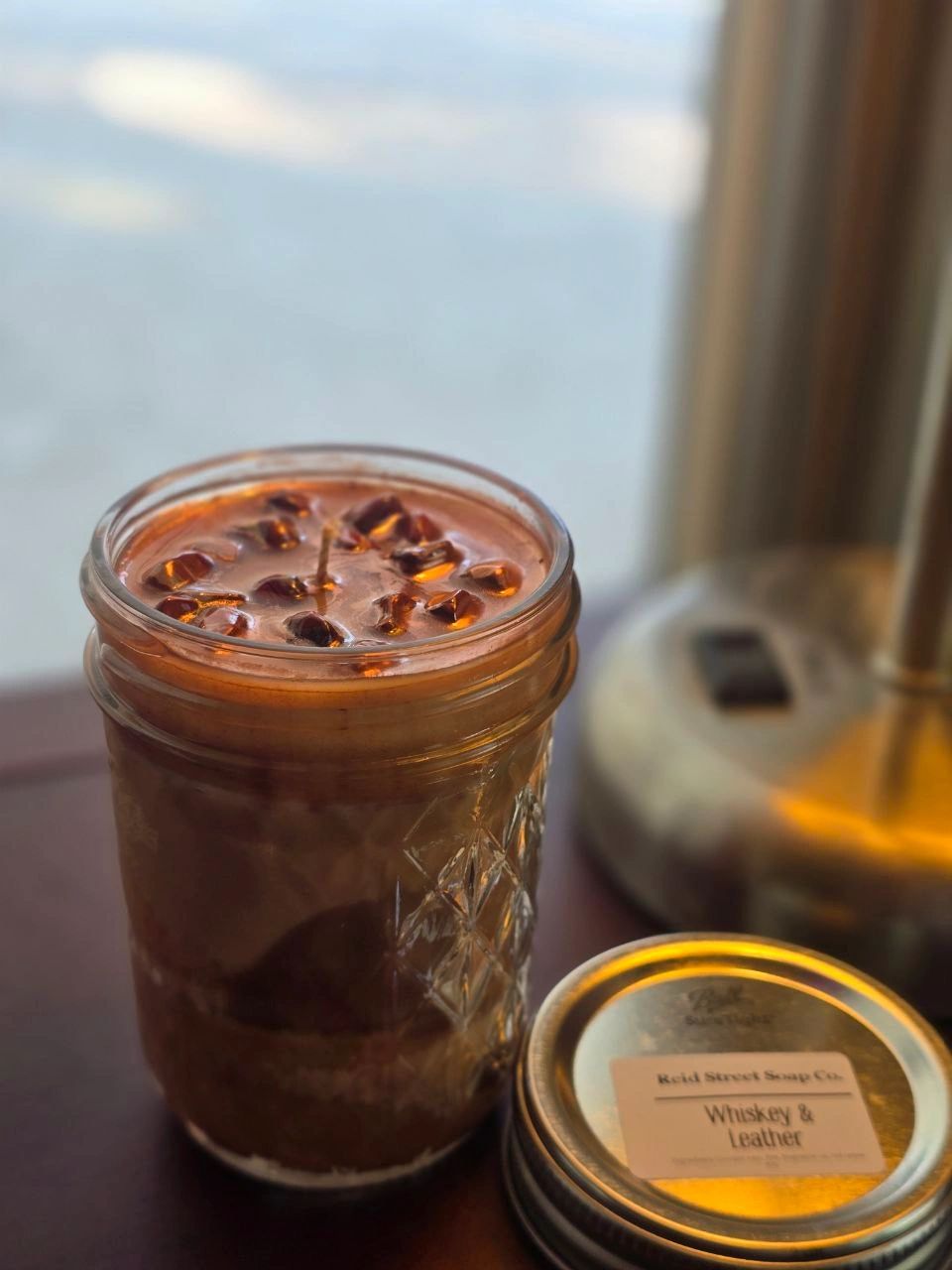 Whiskey and Leather | Coconut Wax Candle - Reid Street Soap Co, LLC