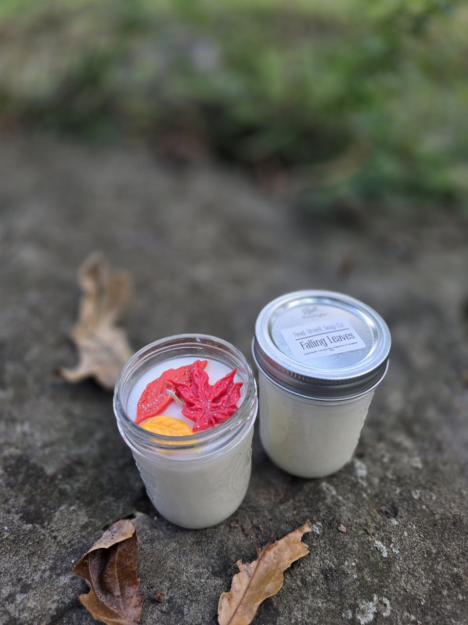 Falling Leaves Coconut Wax Candle | Crisp Apple & Warm Autumn Spice