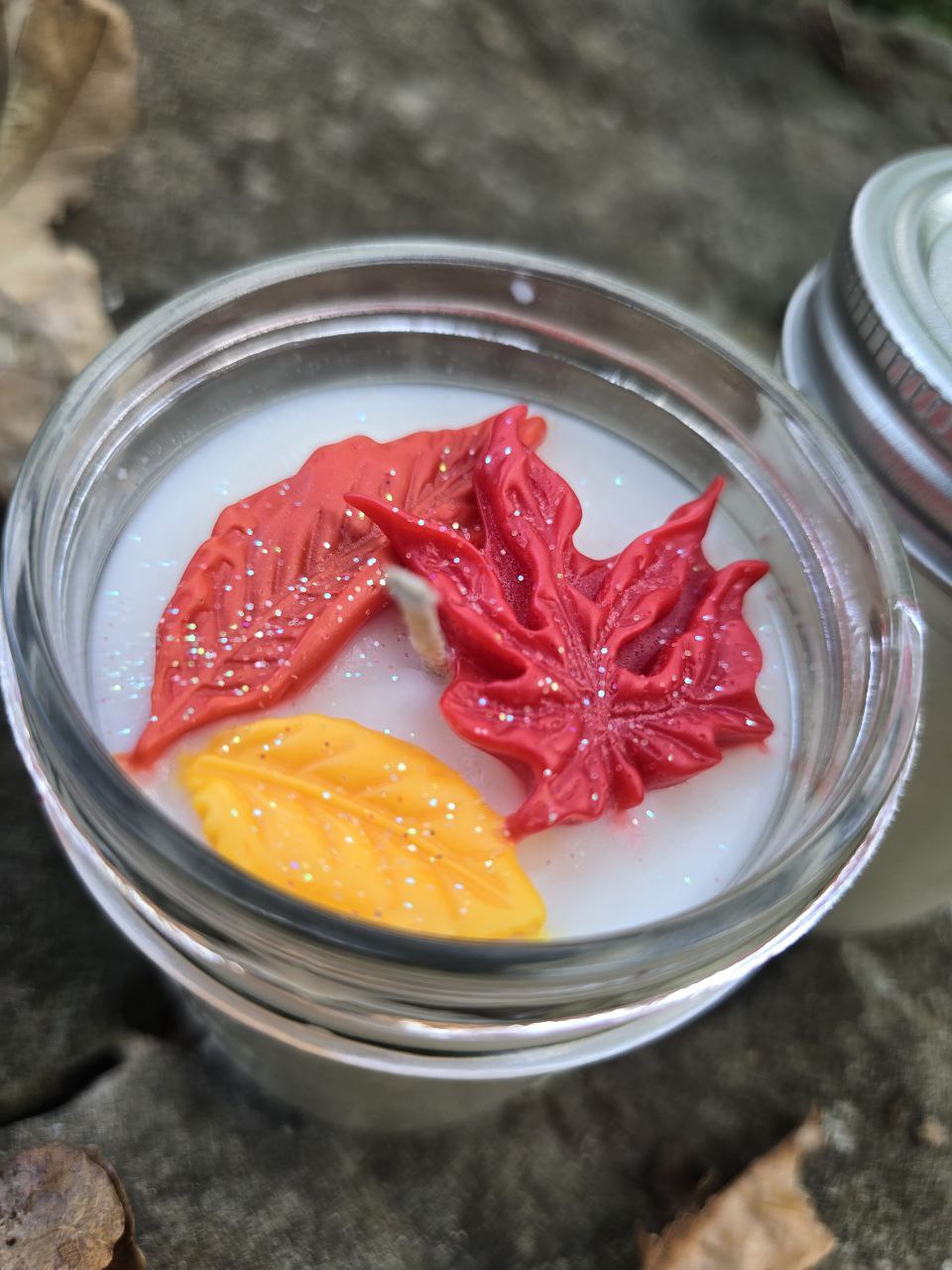 Falling Leaves Coconut Wax Candle | Crisp Apple & Warm Autumn Spice