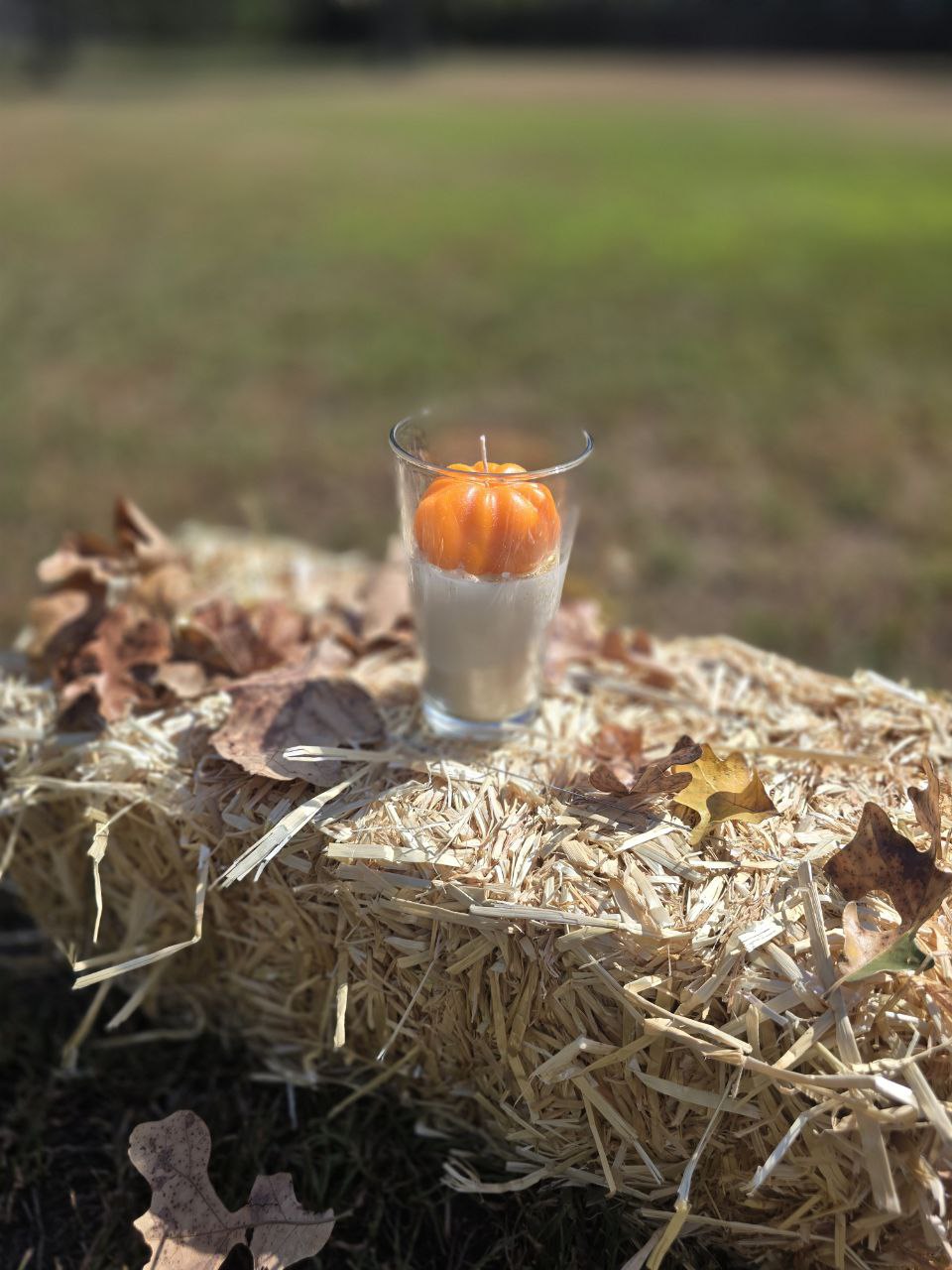 Country Pumpkin Spice Candle | Cozy Autumn Scent in Handcrafted Glass