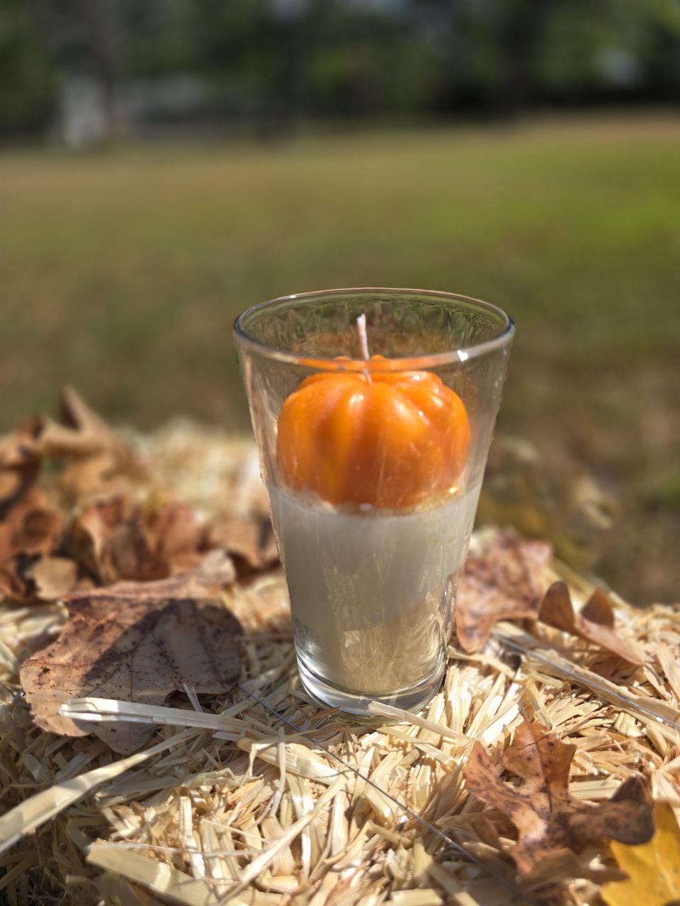 Country Pumpkin Spice Candle | Cozy Autumn Scent in Handcrafted Glass