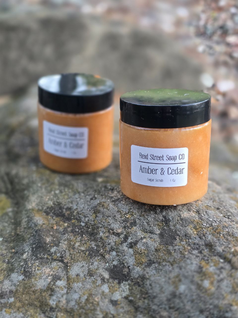 Amber Cedar Scrub | Exfoliating Sugar Scrub with Nourishing Oils