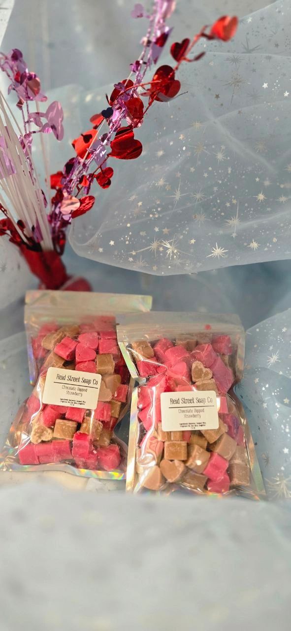 Chocolate Dipped Strawberry | Beeswax Coconut Wax Melts - Reid Street Soap Co, LLC
