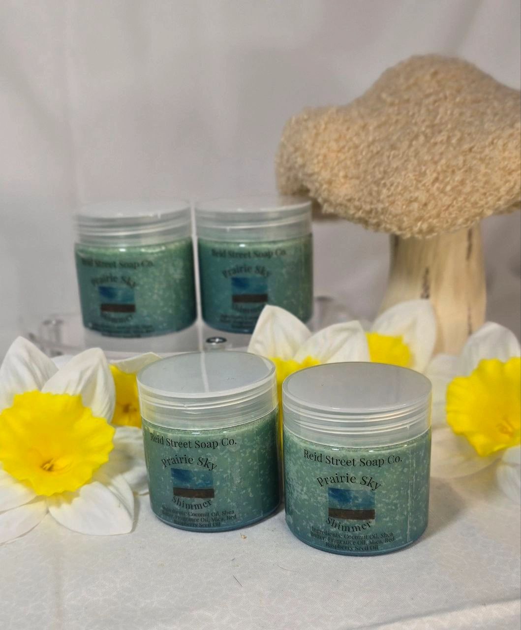 Prairie Sky Shimmer Body Butter - 2 Oz | Hydrating & Radiant Summer Glow - Reid Street Soap Co, LLC