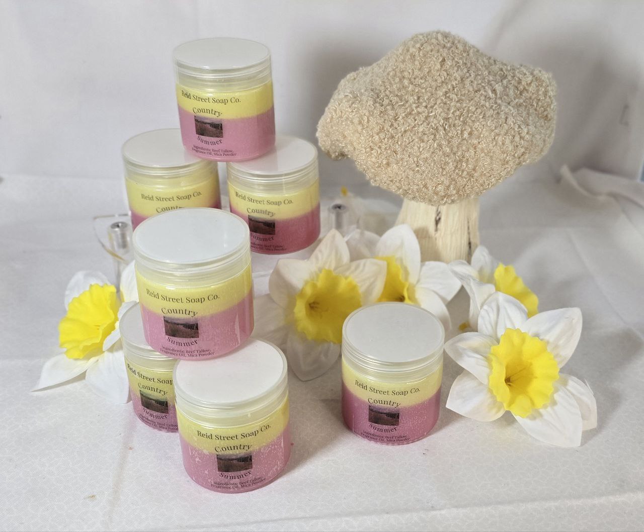 Country Summer Whipped Beef Tallow Lotion – Hydrating Skincare with Strawberry & Orchard Fruit Fragrance - Reid Street Soap Co, LLC