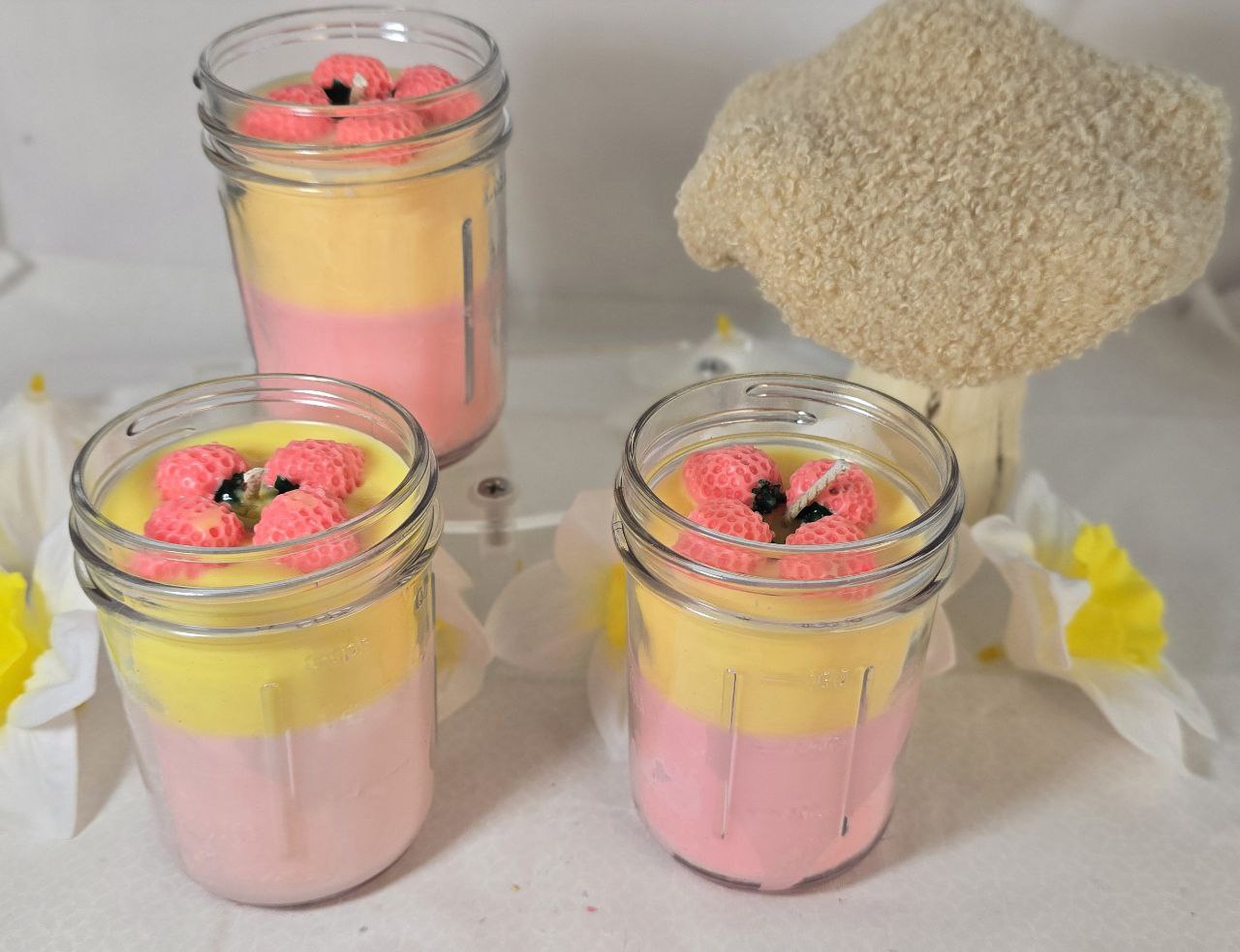 Country Summer Candle – Hand-Poured Coconut Wax with Sweet Strawberry & Orchard Fruit Scents - Reid Street Soap Co, LLC
