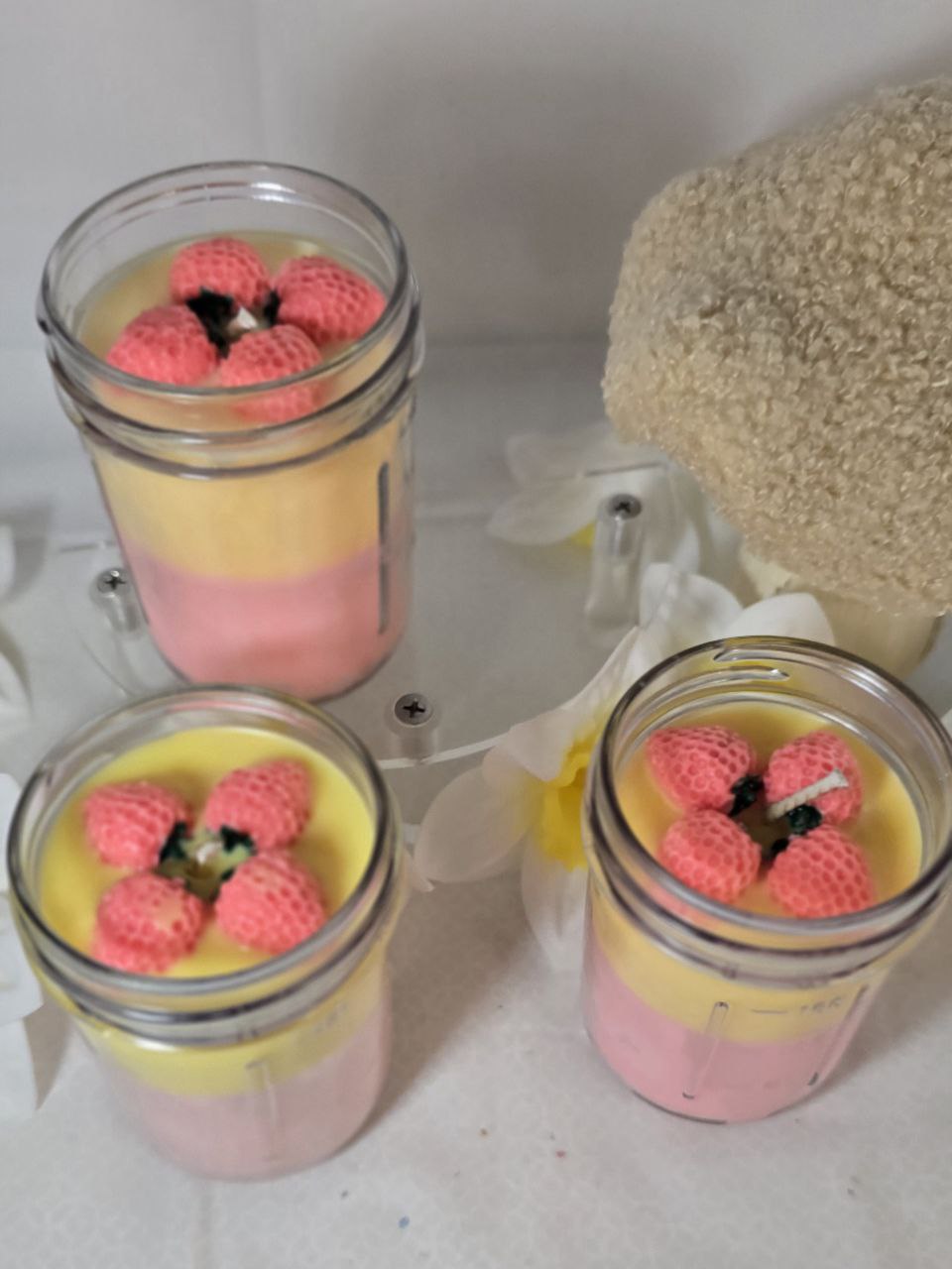 Country Summer Candle – Hand-Poured Coconut Wax with Sweet Strawberry & Orchard Fruit Scents - Reid Street Soap Co, LLC