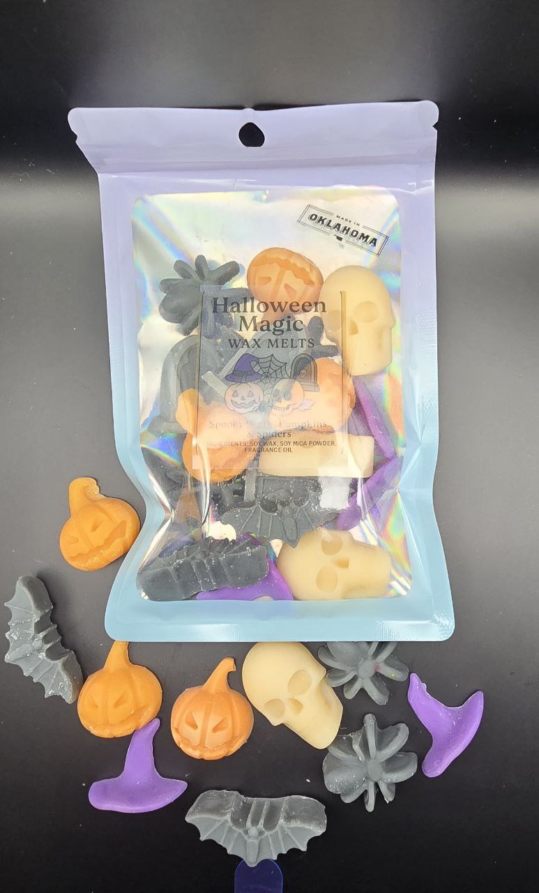Halloween Magic Wax Melts – Spooky Skulls, Pumpkins & Spiders