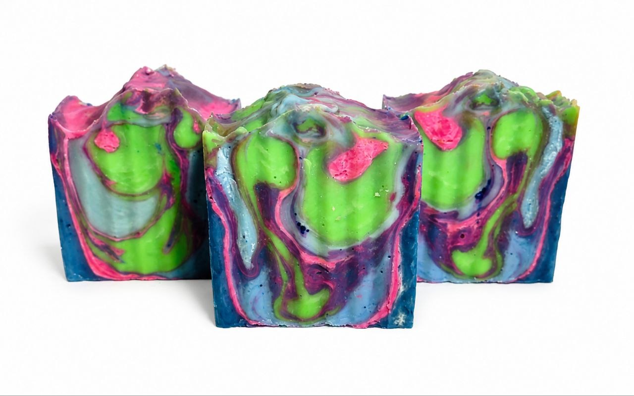Neon Punch Tallow Soap | Fruit Citrus Vanilla Scent Bar