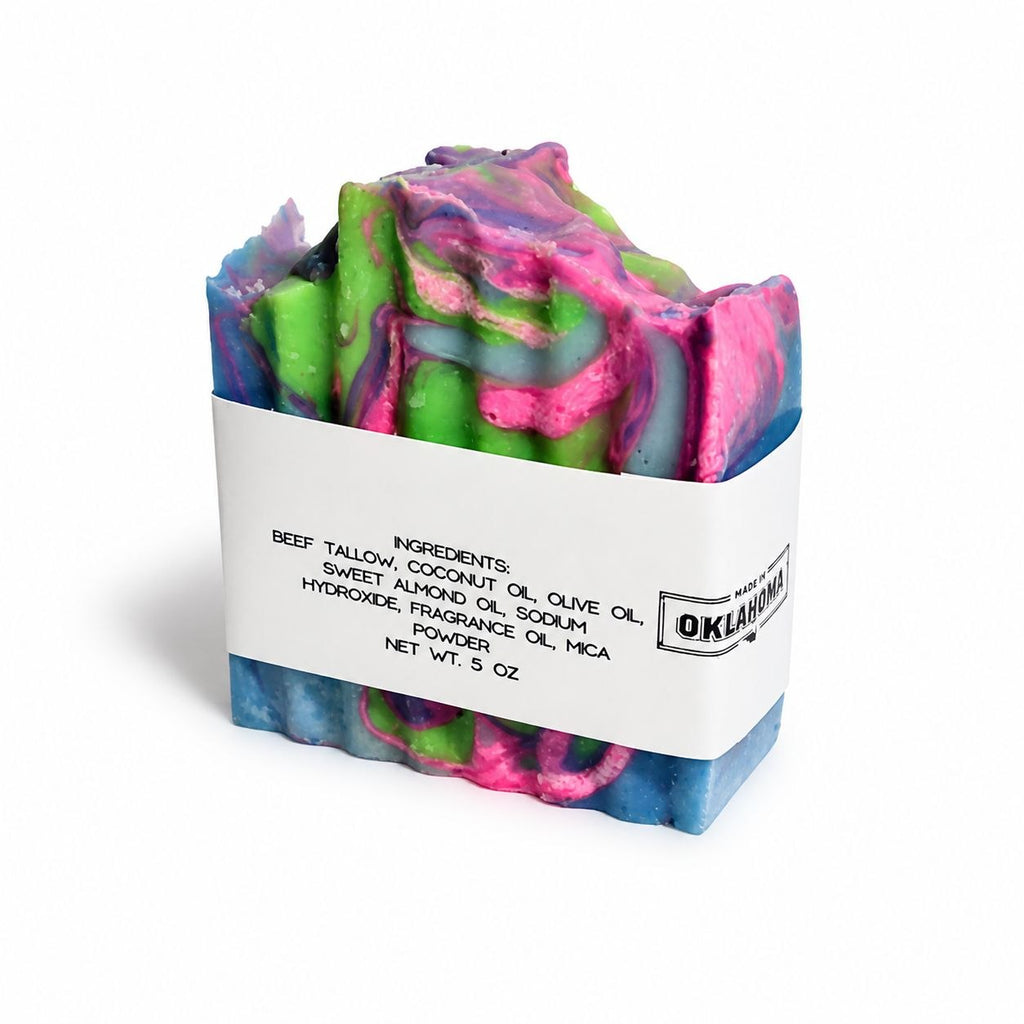 Neon Punch Tallow Soap | Fruit Citrus Vanilla Scent Bar