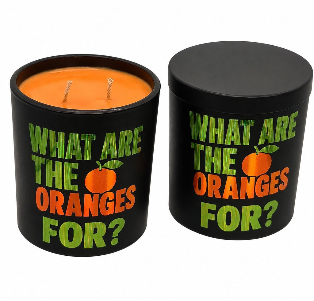 🍊 WHAT ARE THE ORANGES FOR? | Orange Creamsicle Beeswax + Coconut Wax Candle