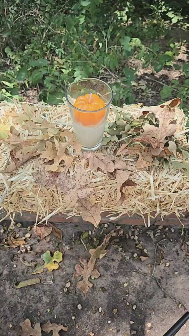 Country Pumpkin Spice Candle | Cozy Autumn Scent in Handcrafted Glass