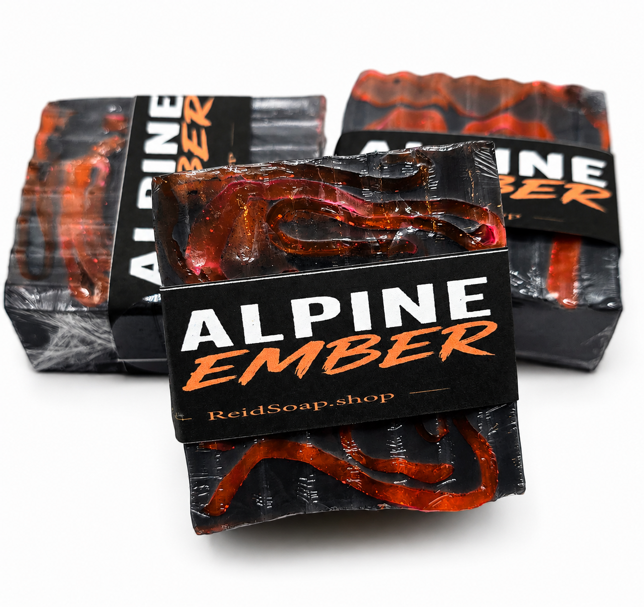 Alpine Ember Soap | Activated Bamboo Charcoal + Glow Pigment