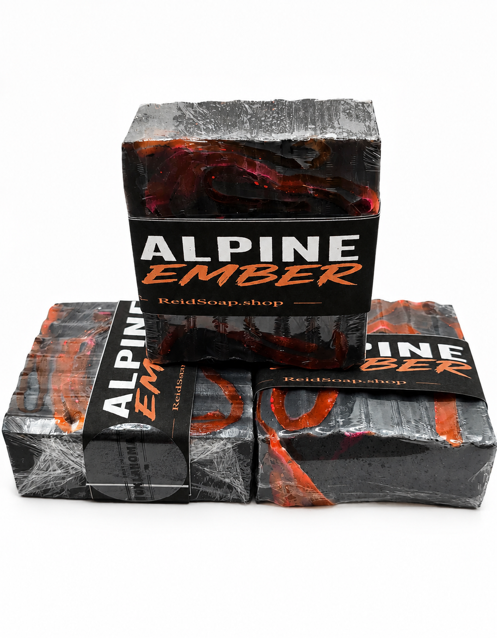 Alpine Ember Soap | Activated Bamboo Charcoal + Glow Pigment