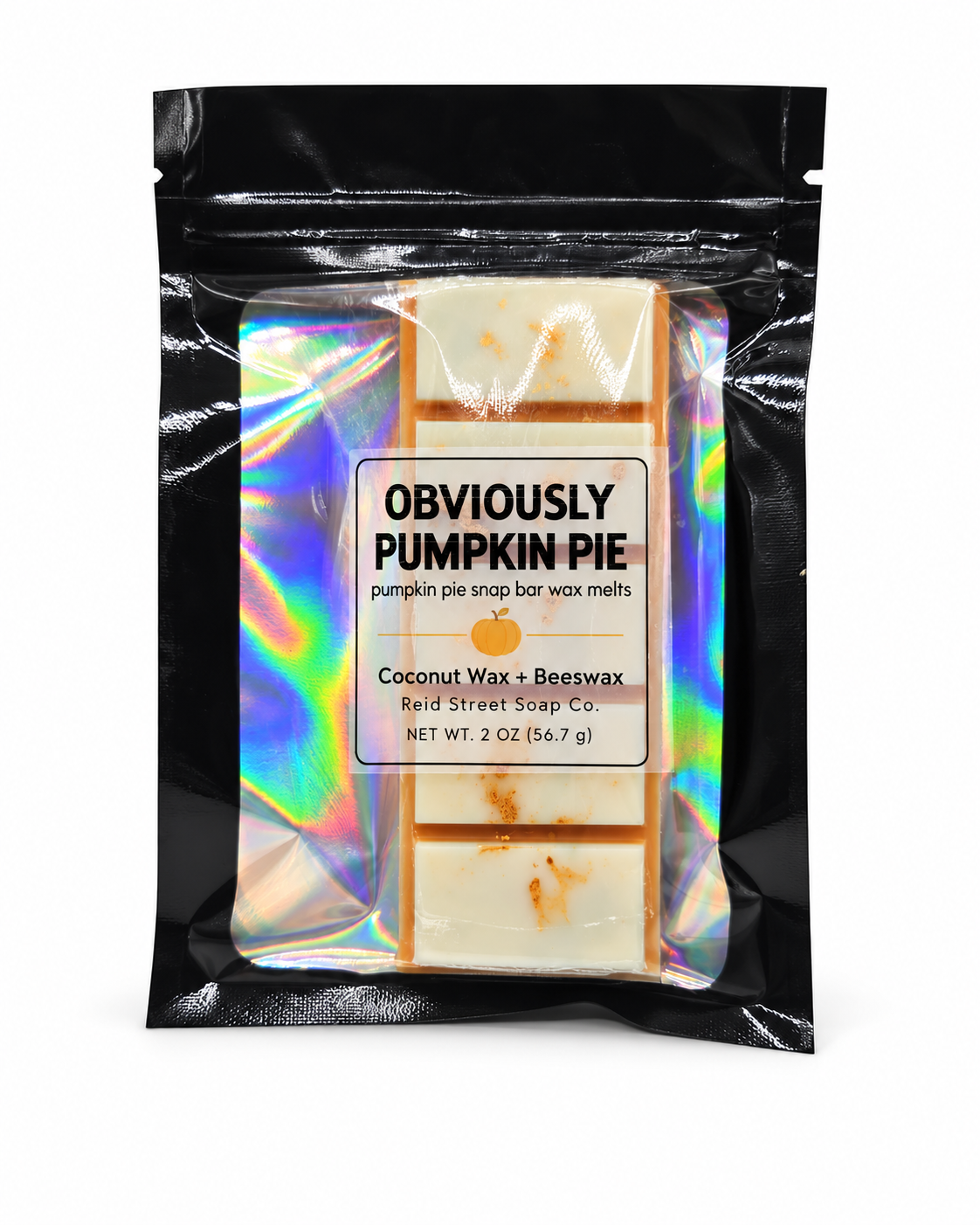 Obviously Pumpkin Pie | Pumpkin Pie Snap Bar Wax Melts, 2 oz